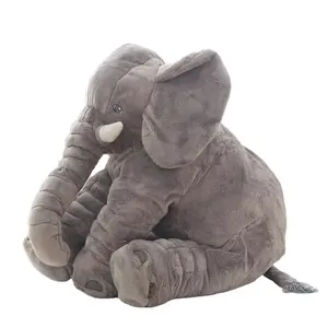 China Direct Sales High Quality Colorful Long Nose Sitting Plush Elephant Doll Plush Pillow Stuffed Animals