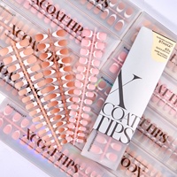 BTARTBOX XCOATTIPS Faux Ongles en Gros pour Salon, Qualité Supérieure, Formes Carrée, Amande, French Manucure, Gel Souple, Couverture Complète, à Presser