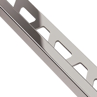 Profilé en aluminium industriel 6063 T5 finition brossée mate pour carrelage, moquette et nez de marche