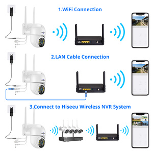 กล้องวงจรปิด Hiseeu IP66 Ai Smart 4K 8MP สำหรับภายนอกอาคาร มองเห็นในเวลากลางคืน กล้อง IP PTZ ไร้สาย Wifi Alexa WHD318 กล้องวงจรปิด WHD318 - Product Image 6