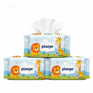 OEM 柔软无纺布湿巾 80 片 15x20cm 芦荟环保湿巾 - Product Image 2