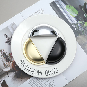 Poignée de meuble dissimulée à double face pour armoire à pharmacie, coque à boucle intérieure, poignée de garde-robe rétro, quincaillerie noire - Product Image 6