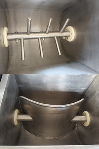 Mélangeur <span class=keywords><strong>à</strong></span> pâte horizontal sous vide en acier inoxydable pour la fabrication de nouilles et de raviolis, machine <span class=keywords><strong>à</strong></span> pétrir la pâte sous vide de type bac - Product Image 6