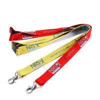 Lanière avec logo lanière de dessin animé personnalisé sangle de cou avec porte-clés impression couleur double face pour porte-carte d'identité