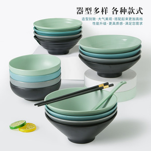 Tazón de melamina para fideos Xiangyuanmei, vajilla nórdica, tazón grande de plástico comercialmente popular para sopa, fideos y arroz frito. - Product Image 4