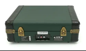 Porte-documents portable Tourne-disque avec Bluetooth et USB-Vert - Product Image 5