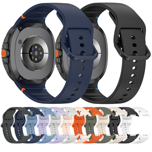 Nouvelles bandes de silicone pour <span class=keywords><strong>Samsung</strong></span> Galaxy Watch 8 bracelet de sport bracelet de montre en caoutchouc pour <span class=keywords><strong>Samsung</strong></span> Galaxy Watch Ultra <span class=keywords><strong>2</strong></span> 8 Classic - Product Image 1