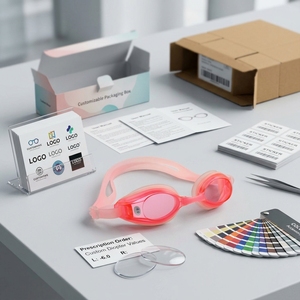 <span class=keywords><strong>Gafas</strong></span> <span class=keywords><strong>de</strong></span> Natación con Receta, Antivaho, Protección UV, Dioptrías <span class=keywords><strong>de</strong></span> -8.0 a -2.0, Fabricante OEM - Product Image 2