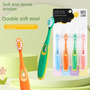 Sikat Gigi Bulu Lembut Anak 3-12 Tahun Gagang Plastik Kepadatan Tinggi Penggunaan Rumah Perawatan Bayi Kesehatan Gigi - Product Image 1