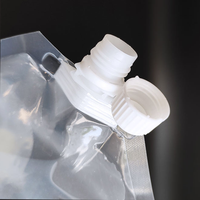 Vente en gros de sachets à bec verseur en PET/PA/PE de qualité alimentaire, biodégradables et recyclables, transparents, de 500 ml à 2 L, pour le lait, avec bec verseur liquide transparent