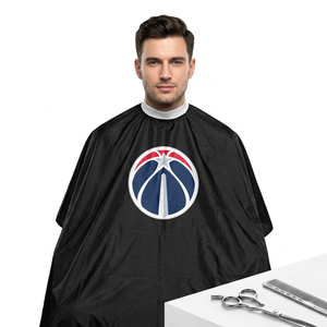 Barbershop <b>Waterproof</b> Polyester Washington Wizardds "Big Logo" PRO Cape Inyint Styling Sublimation Washington Wizardd Capes - Product Image 3