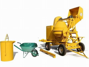 Betoniera Diesel da 510L con Verricello / Prezzo della Macchina Impastatrice per Calcestruzzo con Motore Diesel in Ghana - Product Image 4