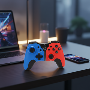 Manette de jeu sans fil Bluetooth avec boutons programmables pour PC et appareils mobiles par Ele-Gate, design ergonomique, connexion USB - Product Image 2