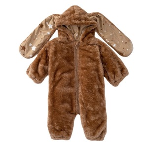 Nouveau Combinaison bébé tout-en-un en peluche épaisse double face en velours arctique, motif lapin de dessin animé, fermeture éclair, printemps <span class=keywords><strong>2023</strong></span>, 1-3 ans, <span class=keywords><strong>pour</strong></span> garçons - Product Image 5