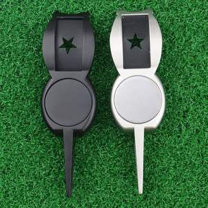 Vente en gros outil de réparation de <span class=keywords><strong>gazon</strong></span> de golf en métal blanc porte-cigare multi-outils outils de divot de golf - Product Image 5