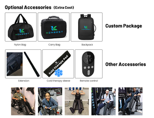 Two <strong>Legs</strong> Use Wireless Pneumatic Air Compression Boots Medical Grade Sequential <strong>Leg</strong> Massager Muscle Pain Relief DVT Prevention - Product Image 4