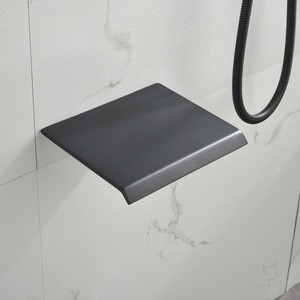 Factory Wall-Mounted <strong>Shower</strong> Set With Ceramic Valve Core Rain Spray Ceiling <strong>Shower</strong> <strong>Head</strong> Faucet For Hotel Use - Product Image 3