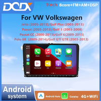 Autoradio universel pour Volkswagen avec écran 9 pouces, avec CarPlay sans fil et Android Auto, lecteur multimédia vidéo DSP BT