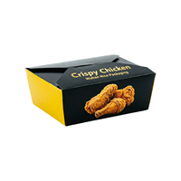 Boîtes d'emballage en carton de haute qualité pour poulet frit à emporter, finitions mates et brillantes, réductions sur les commandes en gros, service OEM ODM