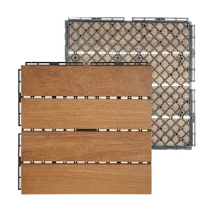 Wholesale waterproof interlocking wood acacia deck floor tiles for outdoor