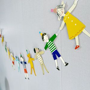 Cartoon Animal Hand In Hand <b>Banner</b> For Birthday Party Decoration Kids Room - Product Image 2