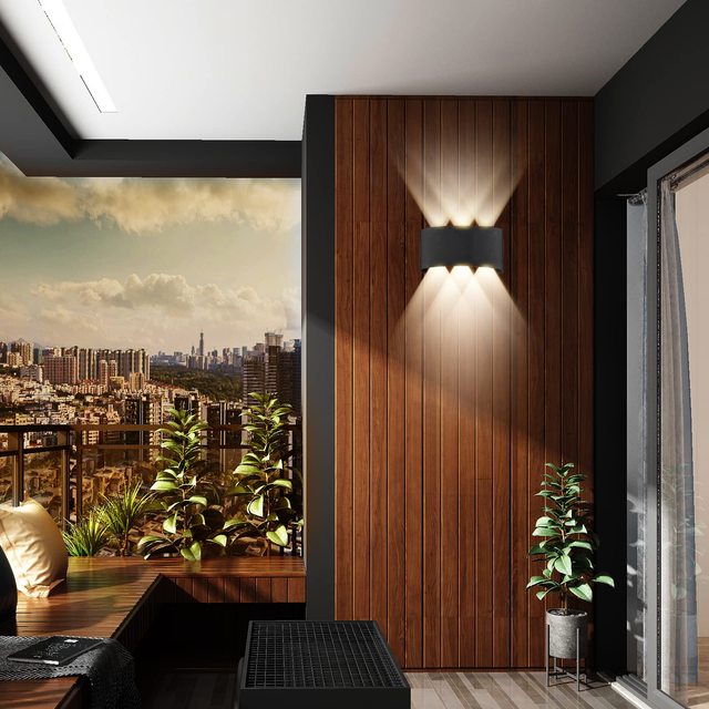 Bedroom Aluminum LED Waterproof Wall-Mounted Light with Contemporary Design-ERStech ERS-BD02