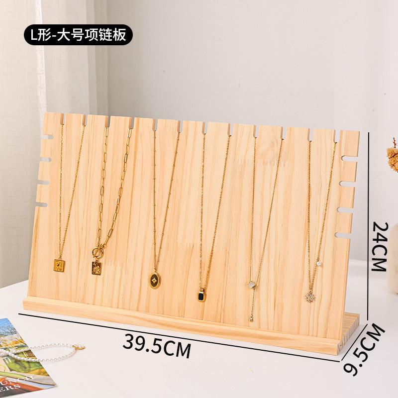 L-shaped large necklace plate
