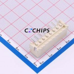 WT396VL-084C-0W Wire-to-Board Pin Header SMD,P=3.96mm Connector 1x8P 3.96mm Vertical Mount VH - Product Image 2