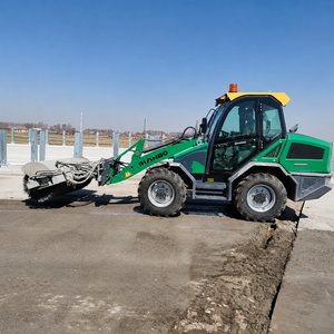 Chargeuse sur pneus tout-terrain multifonctionnelle avec direction intégrale, mode crab, fixation rapide, fourche, godet, brise-roche, balai, compacteur - Product Image 6