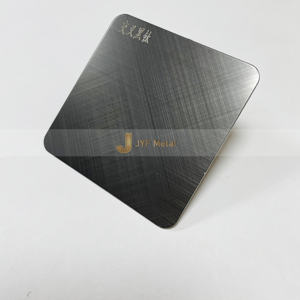 Tôle en acier inoxydable brossé finition PVD couleur surface brossée norme JIS épaisseur 0,5-0,8 mm pliage découpe soudage - Product Image 2