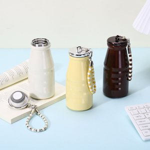 Nouvelle mini tasse thermos portable avec cordon, gourde de haute qualité, mini tasse à lait de poche - Product Image 2