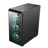 Boîtier d'ordinateur OEM fabricant ARGB ventilateurs de refroidissement panneau en verre ATX pc gamer armoire USB 3.0 TYPE C boîtier de jeu châssis