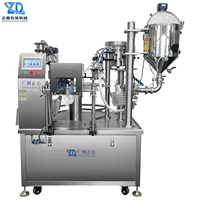 Machine de remplissage et de bouchage automatique à double tête pour sachets souples de jus d'orange, liquides et pâtes, pour lignes de production de boissons, sauces et détergents