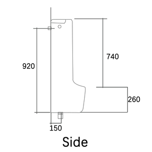 Phong cách mới cảm ứng công cộng gốm Nam sử dụng tầng thường vụ khu dân cư phòng tắm dài nơi để tiểu - Product Image 3