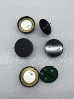 Zumbador Pasivo GTT-3010A, 30 mm de Diámetro, 7 mm de Altura, 15 mm de Espaciado entre Pines, Tipo Piezoeléctrico, Pines Dedicados para Cintas de Correr, China