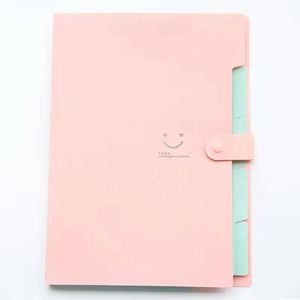 A4 Multi-Layer <b>Folder</b> <b>File</b> Bag Candy Color Five Grid Organ Bags Large Capacity Simple PP Material Multifunction Promotional - Product Image 6