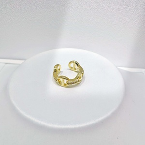 high quality plata 925 silver brass Geometric Gold Plated Cuff <b>Earring</b> Everyday Wear Minimalist Unisex zirconia clip-On <b>Earrings</b> - Product Image 3