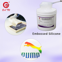 Encre de gaufrage en silicone de haute qualité avec un bon effet de modelage pour la sérigraphie sur tissu