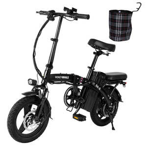 Trottinette motorisée Honey Whale EB-HWS6SBLK S6-S 350W 48V10.4AH Batterie 40KM d'autonomie Freins à disque Noir Vélo électrique Honey Whale S6-S 350W - Product Image 1