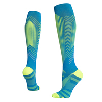 Vente en gros Custom Extreme Fit Mens Extra Long Tube Sports Running Chaussettes de compression réfléchissantes pour hommes