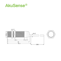 Capteur de niveau d'eau pour réservoir, laser optique haute précision Sense, distance de détection 1-10 mm, acier inoxydable, IP66, LED, certifié CE