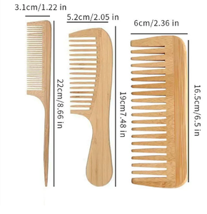 Tre Retro người đàn ông của dầu đầu chèn ngã ba máy bay nhọn đuôi răng rộng tóc làm mịn Lược - Product Image 1