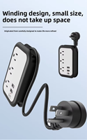Offre Spéciale US Spécification Trois Trous Smart Usb Bureau Maison Rangée Plug Portable Rouleau Fil Voyage Plug Board