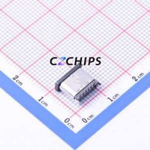KH-TYPE-C-L6.8-6P-STM USB Connector SMD Connector Type-C Vertical Mount 6P - Product Image 2