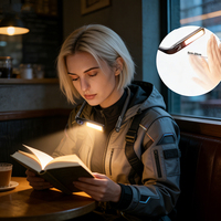 Lampe de lecture pour le cou, rechargeable, LED, flexible, pour chambre à coucher, mains libres, OEM ODM, réglable, portable, légère, à intensité variable, USB-C