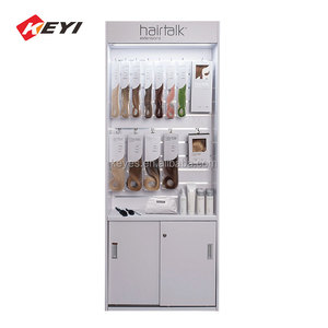 Cửa hàng Tóc Giả hiển thị đồ nội thất sàn tóc hiển thị giá gỗ đá đen tường tóc giả tủ trưng bày cho salon - Product Image 3