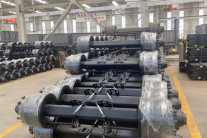 Maître de véhicule Essieu de semi-remorque de type allemand avec chambre de frein et sièges Essieu de remorque de type allemand ou américain à usage intensif - Product Image 4