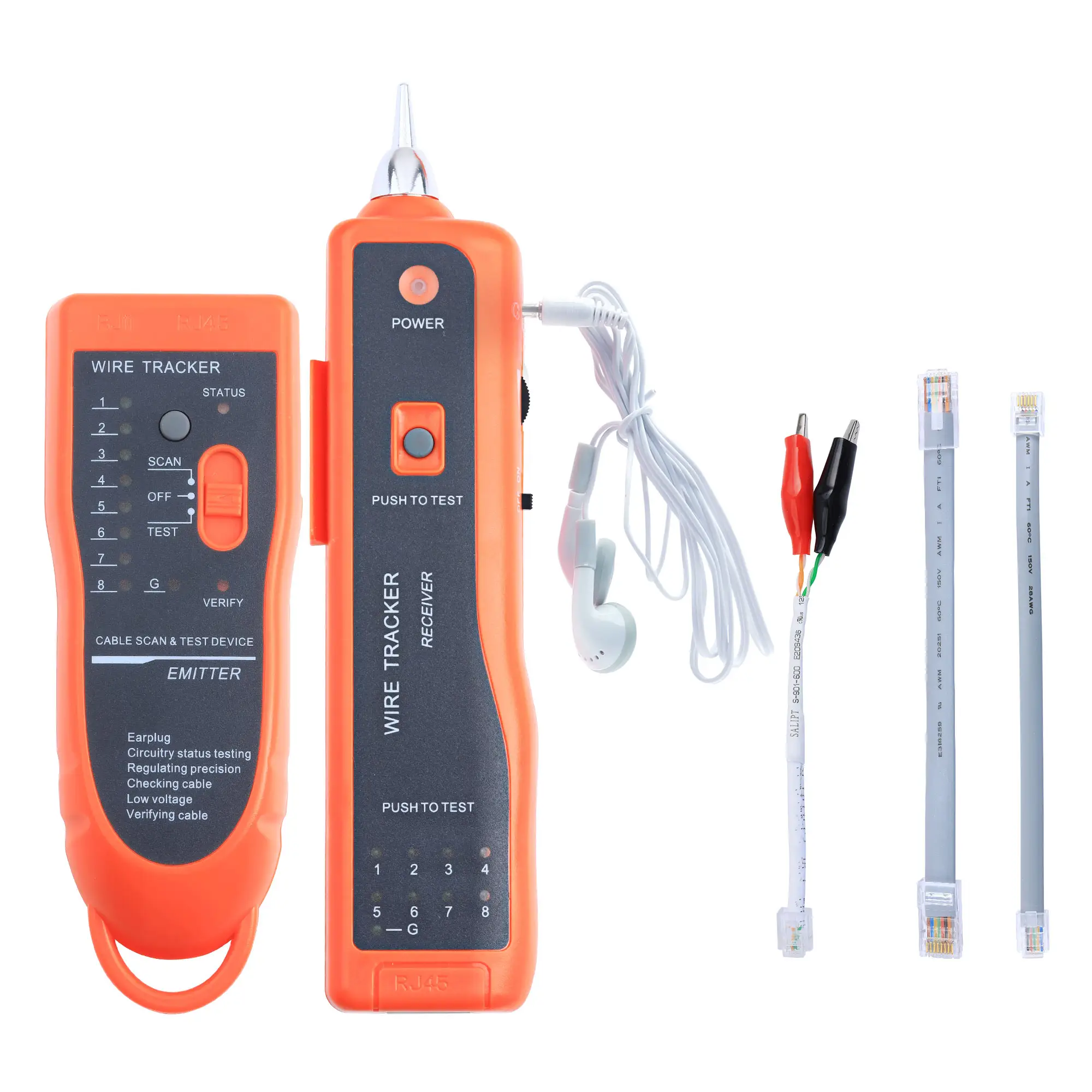 RJ11 RJ45 Network Cable Tester XQ-350 Telephone Wire Tracker Toner Ethernet UTP LAN Detector Line Finder