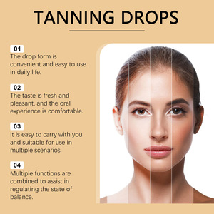 Gouttes bronzantes à <span class=keywords><strong>boire</strong></span> 60 ml pour le visage et le corps, améliorent le teint, éclat naturel, booster de mélanine, supplément buvable, saveur pastèque - Product Image 2