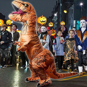 <span class=keywords><strong>Costume</strong></span> de dinosaure gonflable adulte parfait pour les fêtes à thème et <span class=keywords><strong>Halloween</strong></span> - Product Image 2